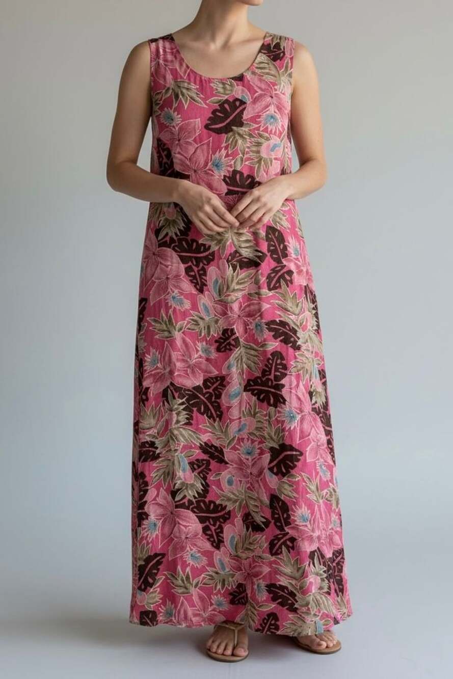 Sag Harbor Reversible Floral Sleeveless Maxi Dress NWT Petite Large